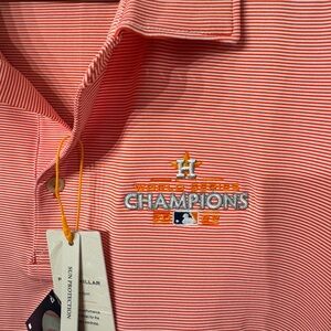 NWT Peter Millar Houston Astros polo World Series